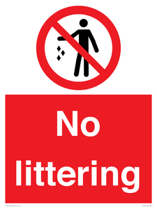 No littering